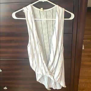 silence + noise surplice top